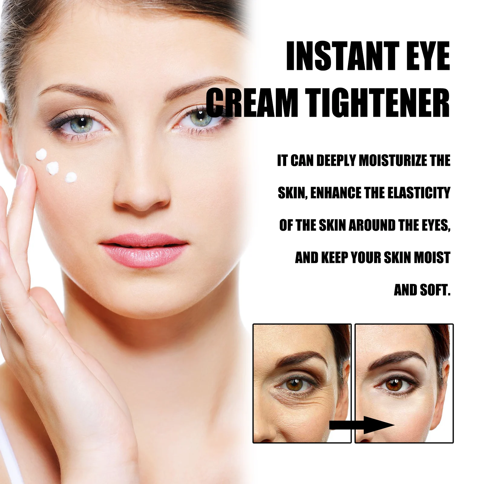 West Month Instant Eye Cream Tightener for Wrinkles, Dark Circles, and Puffiness 5 eye cream tightener wes qddm9vu2 desc 5