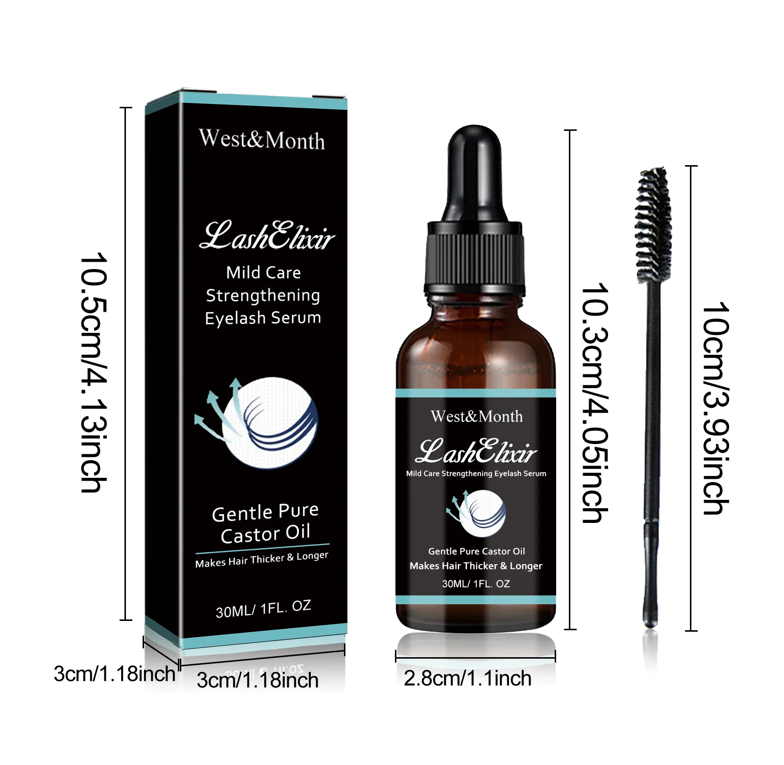 West Month Eyelash Serum for Growth, Lengthening, Strengthening & Volumizing 1 eyelash growth serum wes 76au2jgj desc 1