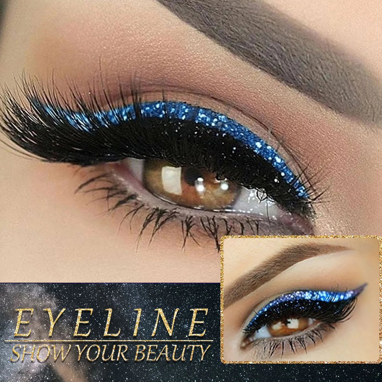 Self-Adhesive Eyeliner Stickers 4 Pairs Purple Reusable Waterproof False Eyelash Strips 4 eyeliner stickers false eyelashes wes wcbbqdtk desc 5