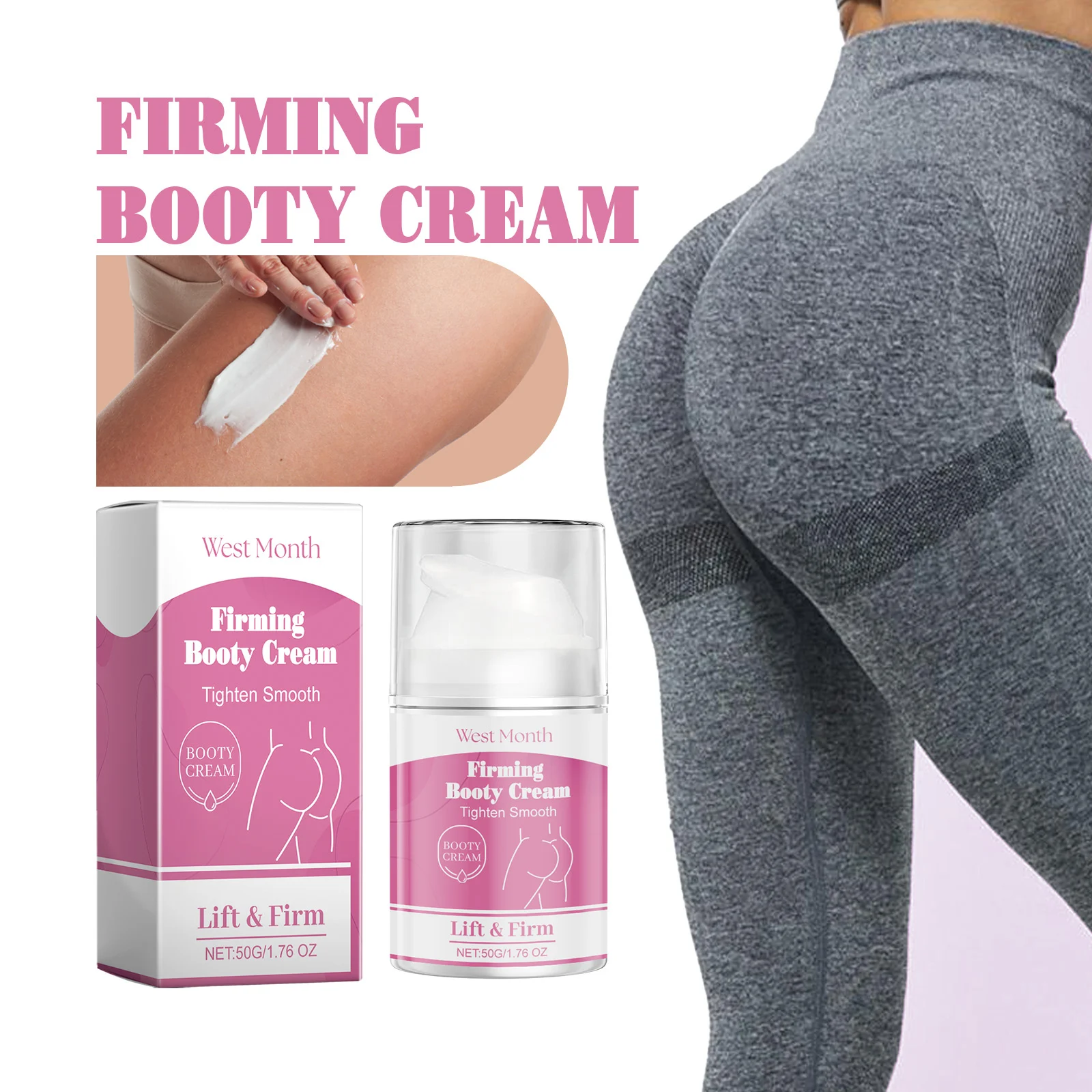 West Month Firming Booty Cream - Tighten, Smooth, Lift & Firm Buttocks 2 firming booty cream wes rm2zwzwn desc 2