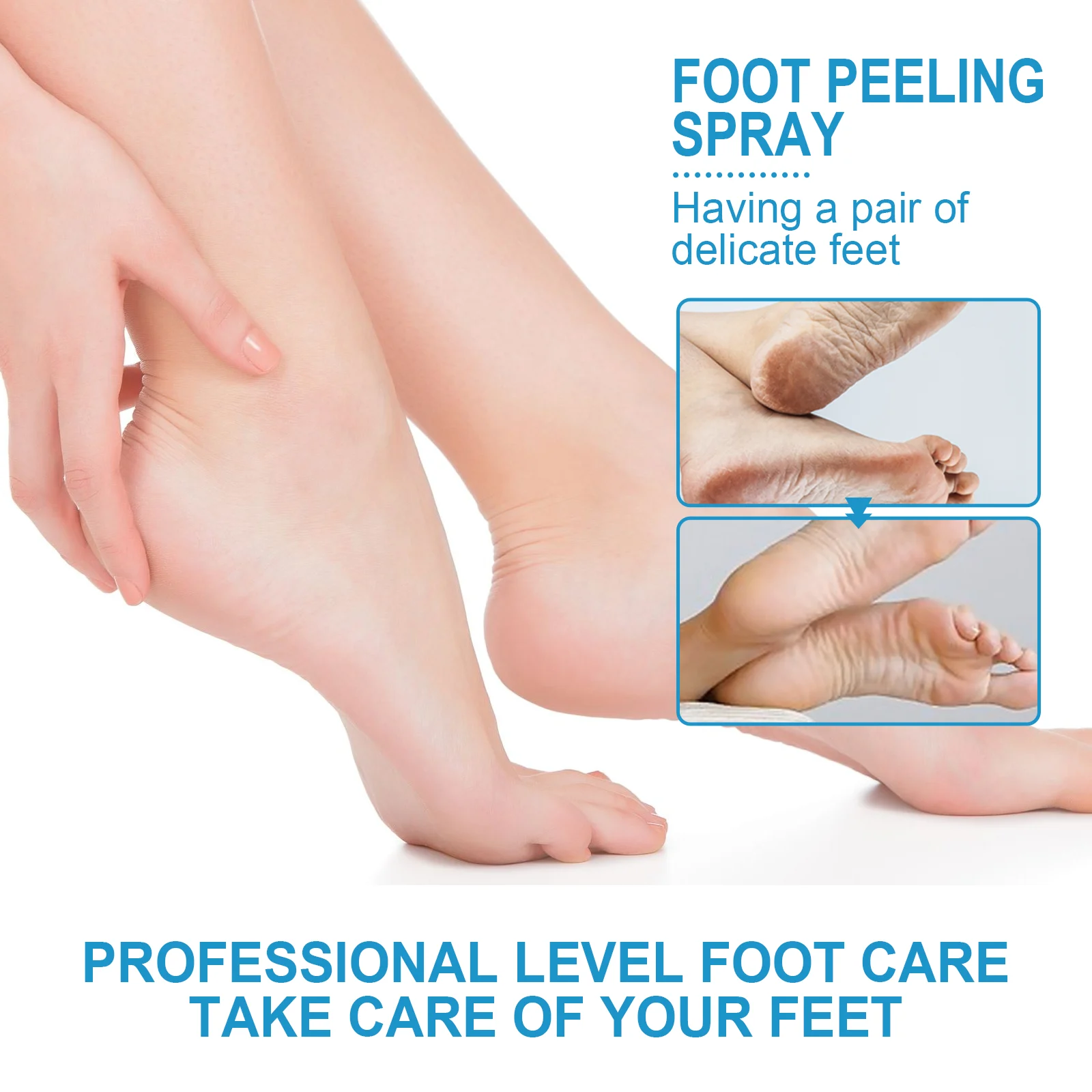 Foot Peeling Spray for Cracked Heels and Callus Removal Moisturizing Exfoliator 50ml 5 foot peeling spray cracked heels callus remover 50ml wes pnxm8pb6 desc 5
