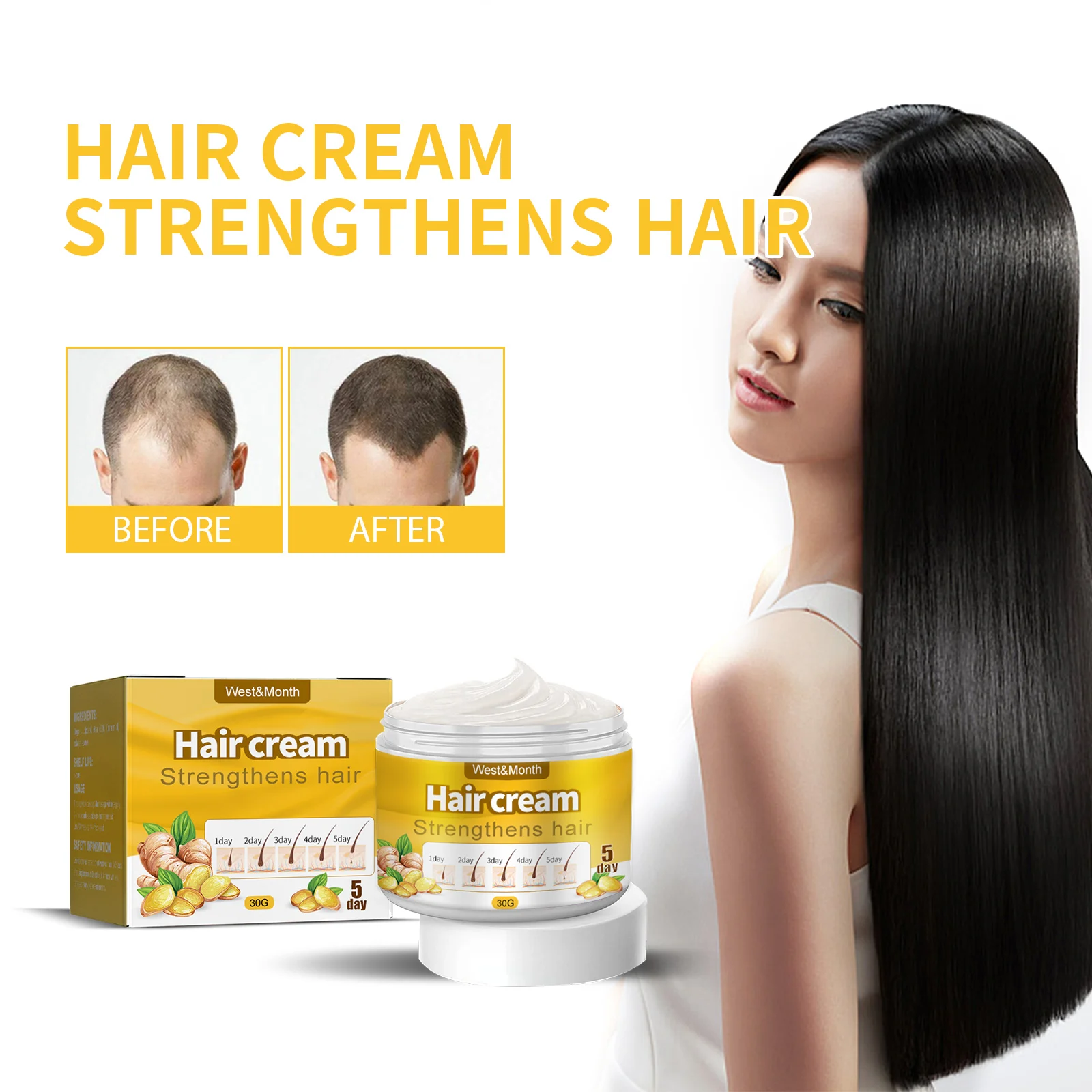 Ginger Hair Loss Treatment Cream 30g for Hair Growth & Scalp Health 2 ginger hair loss treatment cream 30g wes yy4fdkhf desc 2