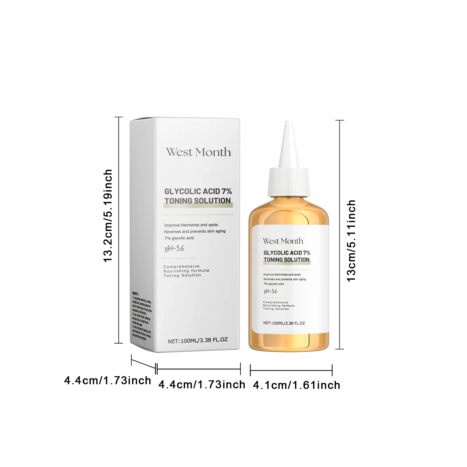 Glycolic Acid Toner 7% Solution 100ml for Blemish & Anti-Aging Treatment 1 glycolic acid toner 7percent solution 100ml wes 74atxv4r desc 1