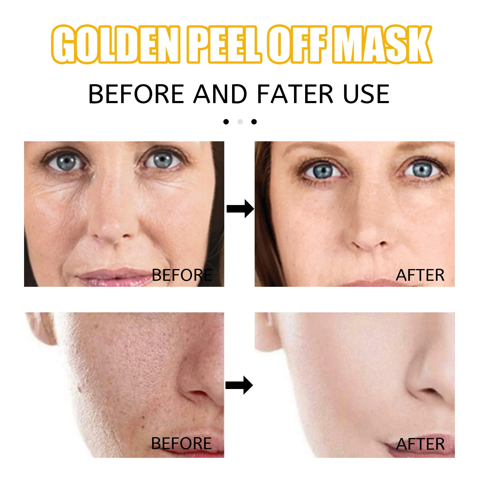 West Month Golden Peel Off Mask - Deep Cleansing, Pore Tightening, Wrinkle Improvement 10 golden peel off face mask wes 8xyperj4 desc 10