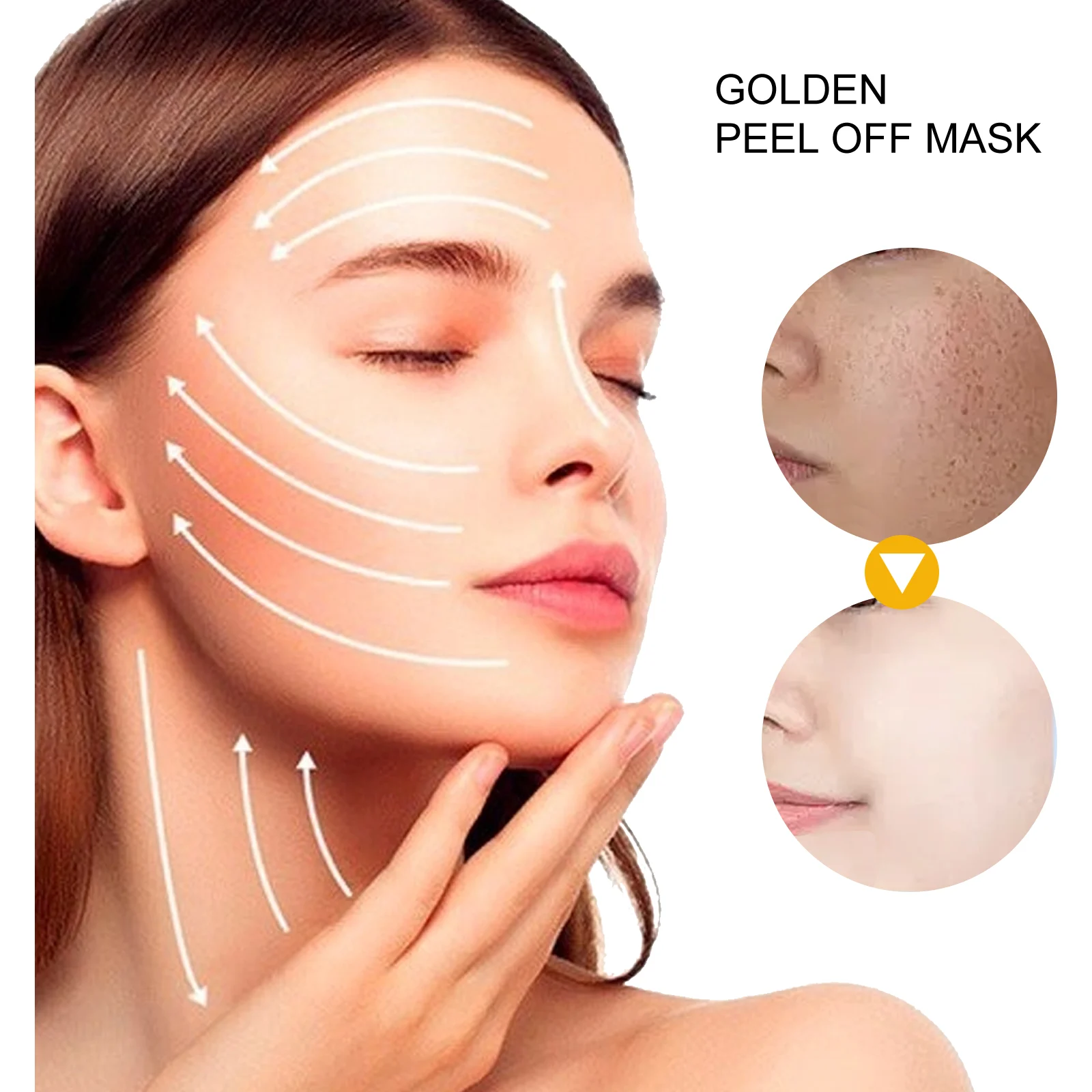 West Month Golden Peel Off Mask - Deep Cleansing, Pore Tightening, Wrinkle Improvement 8 golden peel off face mask wes 8xyperj4 desc 8