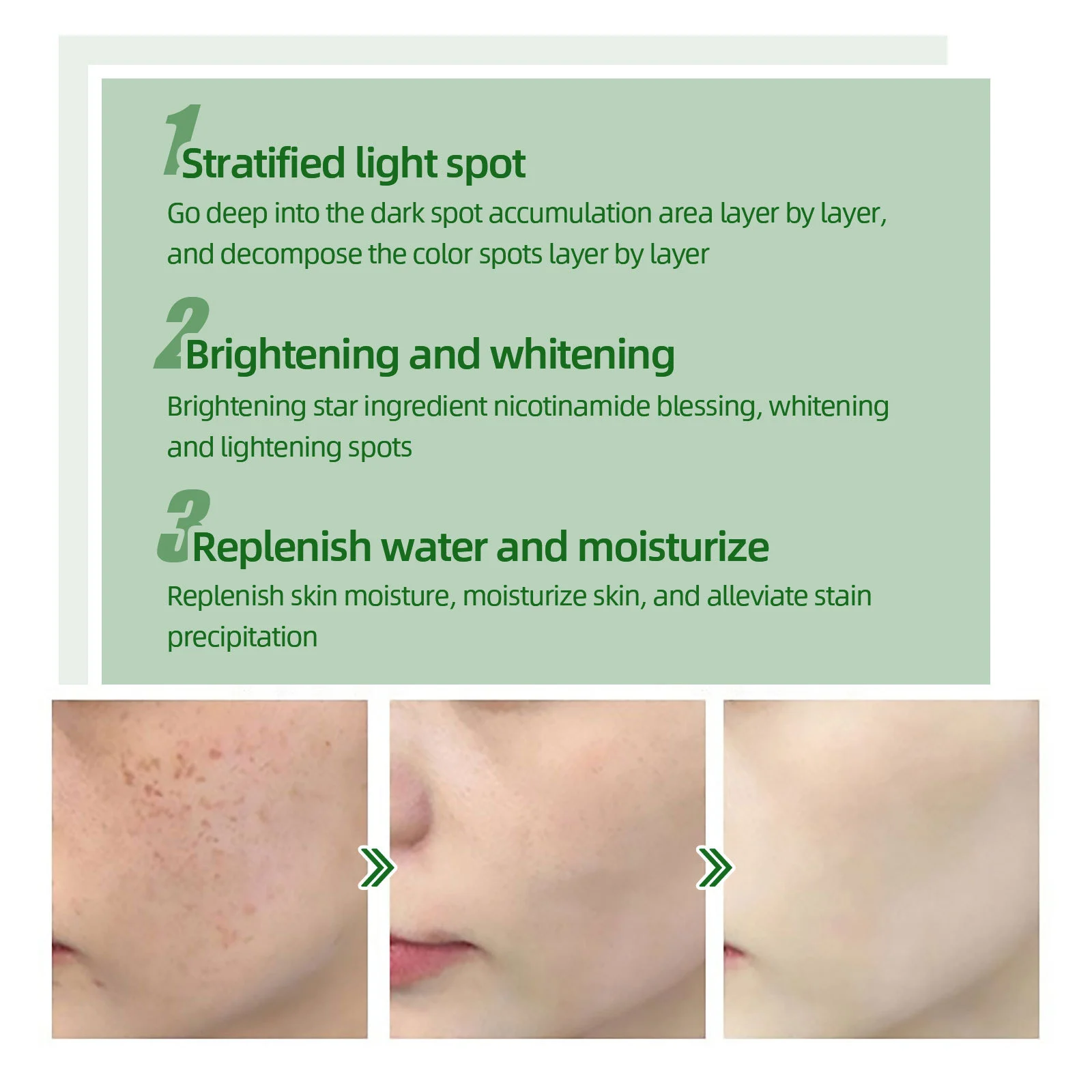 West Month Green Tea Anti-Freckle Whitening Toner 60ml Brighten Skin Dark Spots 5 green tea anti freckle toner wes 8jb5bgjh desc 5