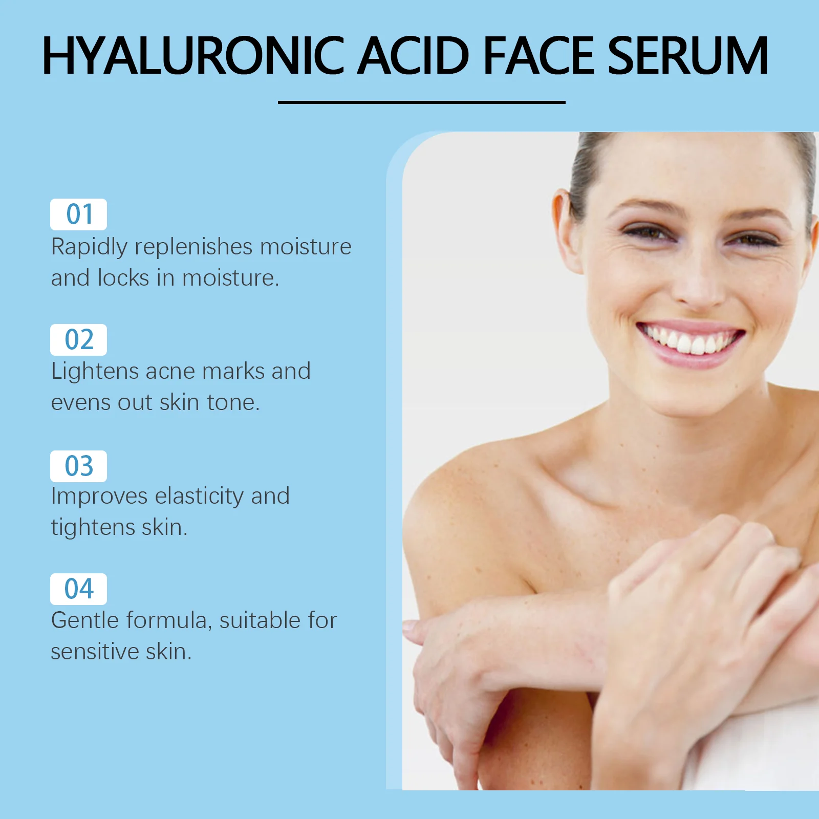 West Month Hyaluronic Acid Face Serum - Hydrating, Anti-Wrinkle, Brightening 6 hyaluronic acid face serum wes geth3pnb desc 6