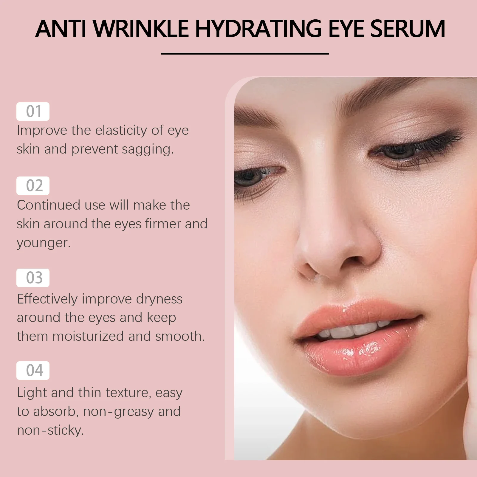 Hydrating Eye Serum Moisturizing Firming Eye Cream for Wrinkles Fine Lines 20g 5 hydrating firming eye cream wrinkles 20g wes t4px89mb desc 5