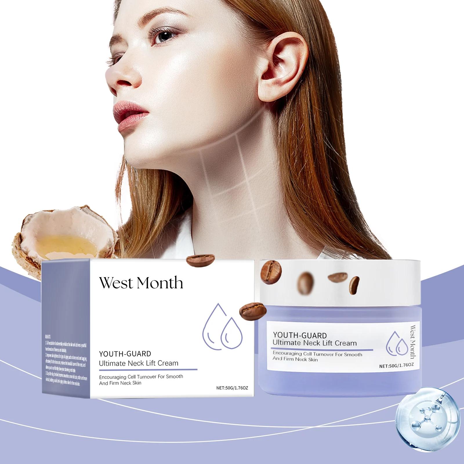 Neck Firming and Lifting Cream Hydrating Anti-Aging Moisturizer 50g 2 neck firming lifting cream hydrating anti aging 50g wes gy3t7zdk desc 2