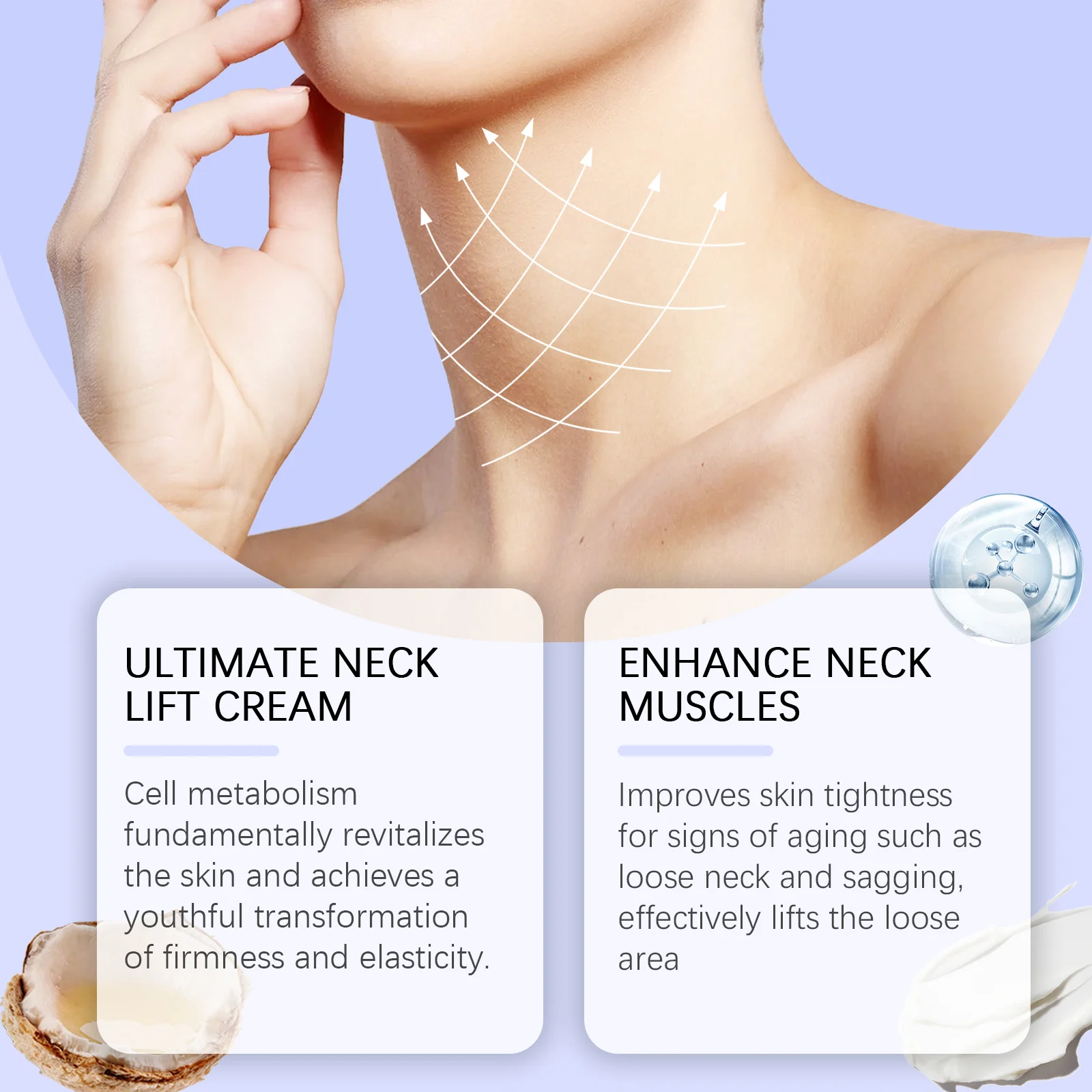 Neck Firming and Lifting Cream Hydrating Anti-Aging Moisturizer 50g 7 neck firming lifting cream hydrating anti aging 50g wes gy3t7zdk desc 7
