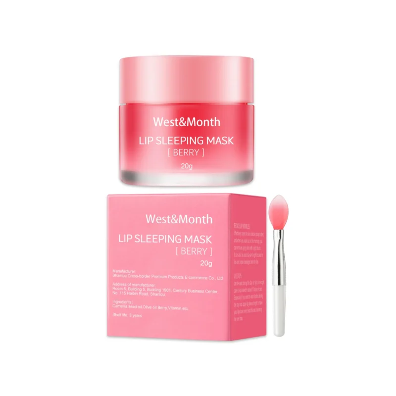 West Month Overnight Jelly Lip Mask - Hydrating, Reduce Lip Lines, Berry