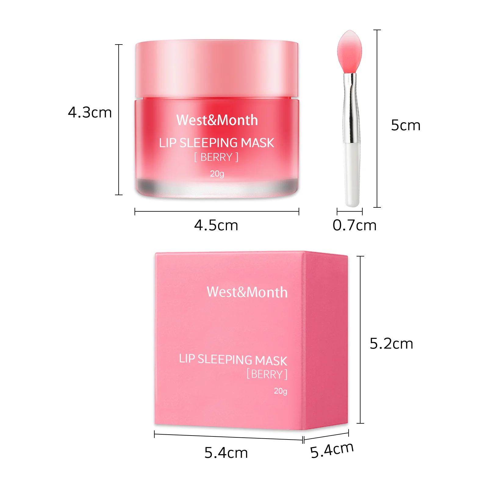 West Month Overnight Jelly Lip Mask - Hydrating, Reduce Lip Lines, Berry 1 overnight jelly lip mask wes qhnqags8 desc 1