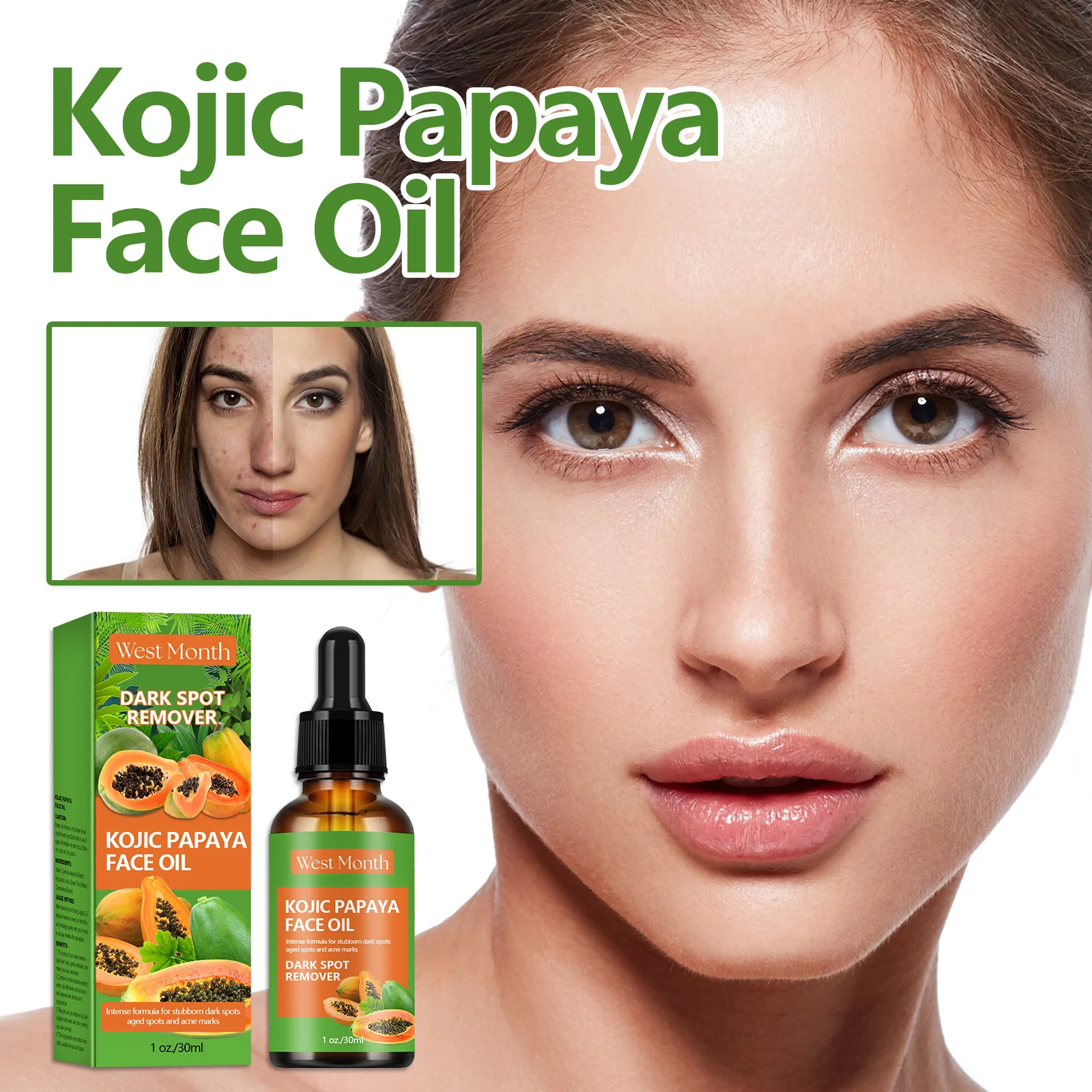 West Month Papaya Fruit Acid Face Essence Serum Dark Spot Remover Hydration Brightening 2 papaya fruit acid face essence wes 6d53cpv2 desc 2