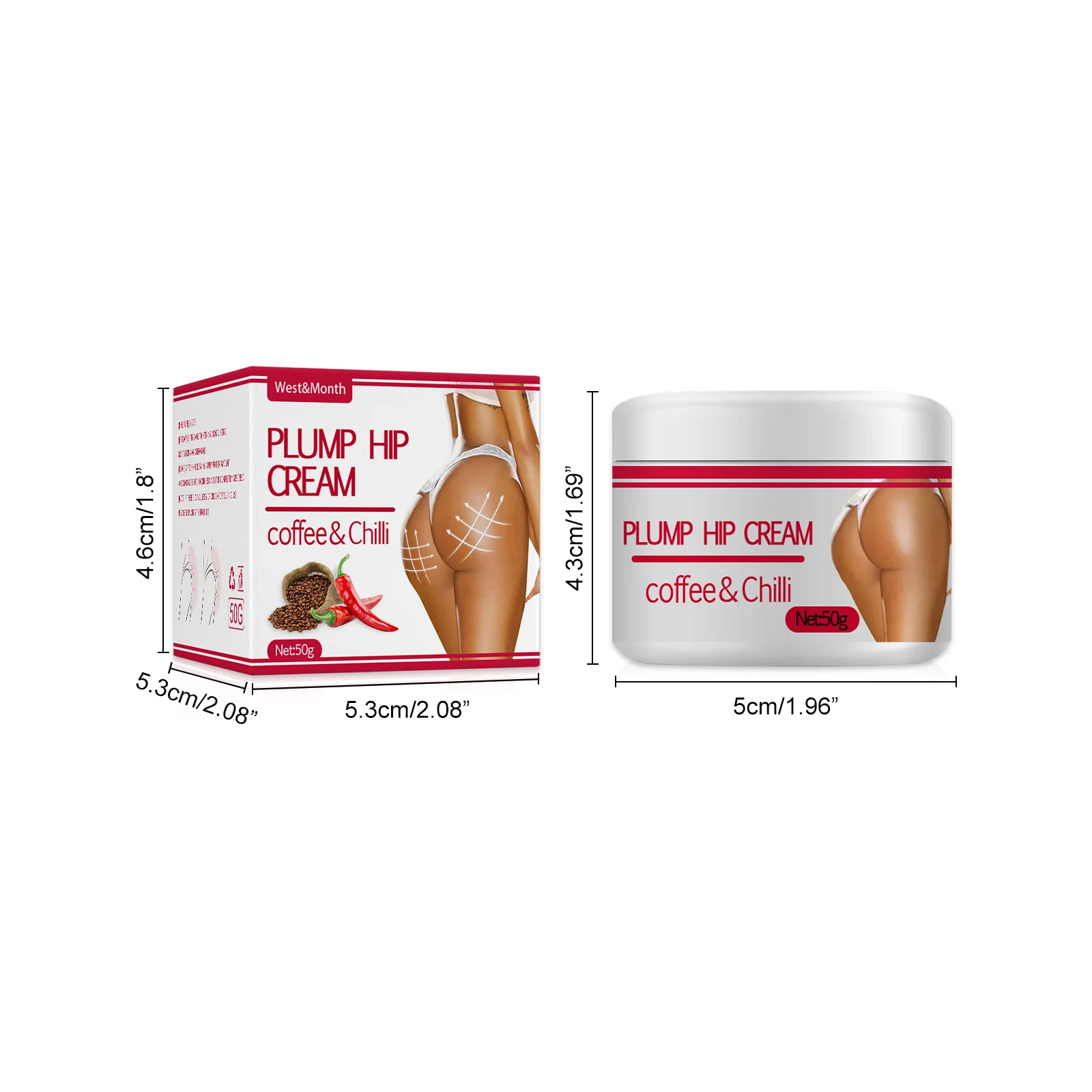 West Month Plump Hip Cream for Lifting, Firming & Shaping 1 plump hip firming cream wes r39s2rz9 desc 1