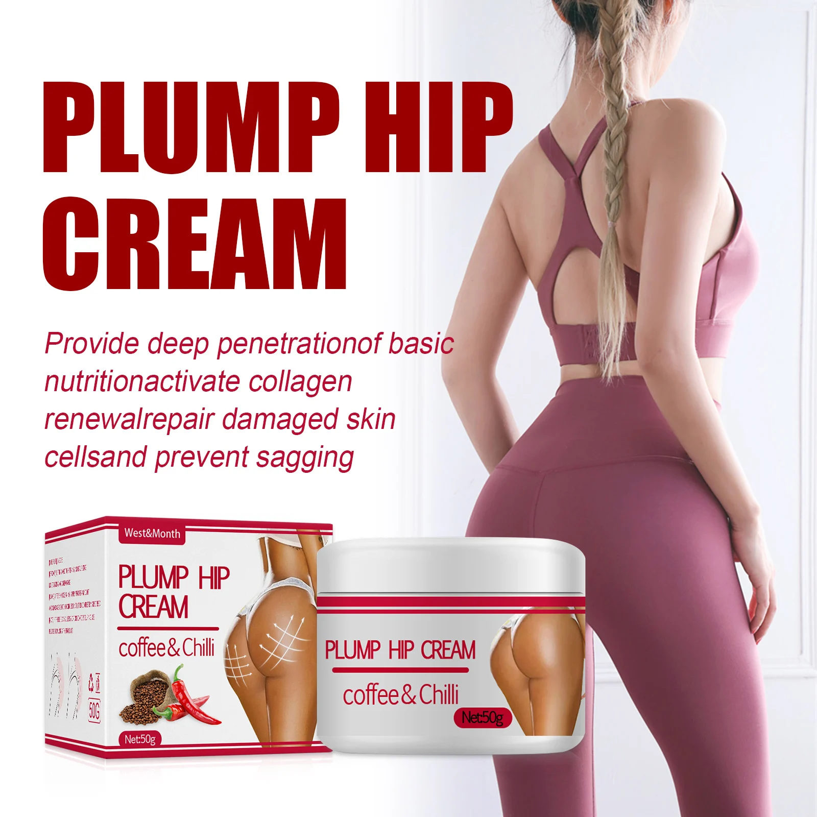 West Month Plump Hip Cream for Lifting, Firming & Shaping 5 plump hip firming cream wes r39s2rz9 desc 5