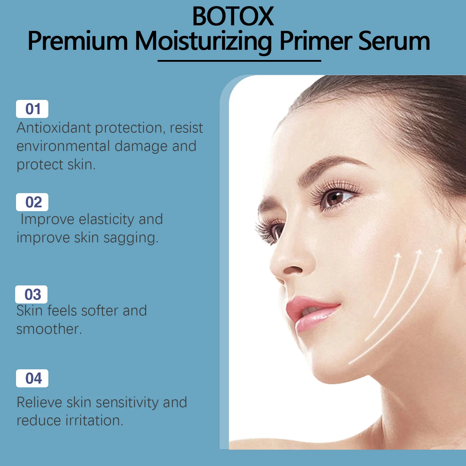 Premium Moisturizing Primer Serum for Face Anti-Aging & Hydration 30ml 6 premium moisturizing primer serum anti aging hydration 30ml wes kj3hpr6m desc 6