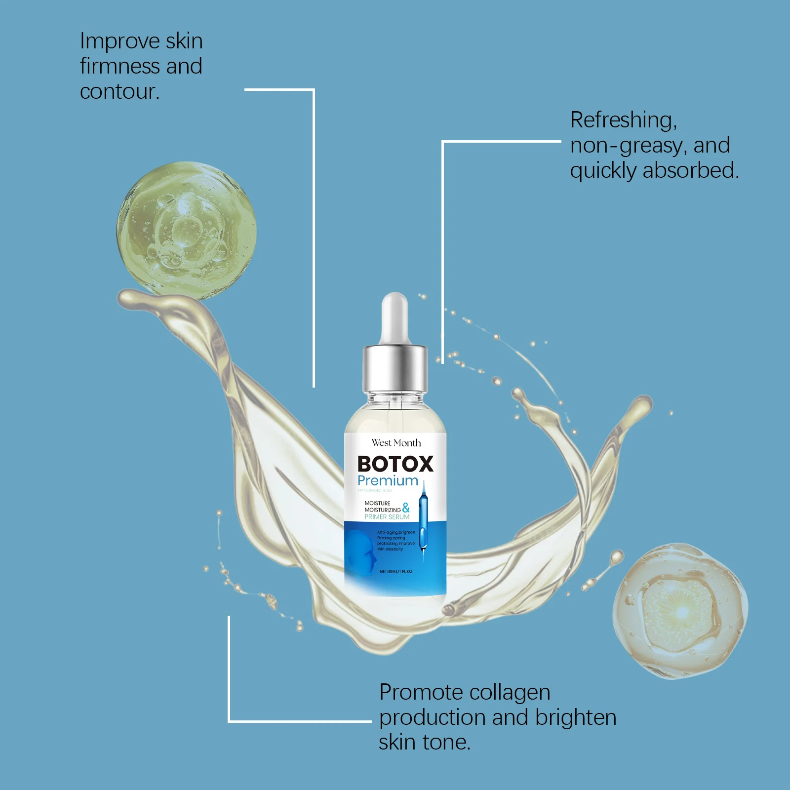 Premium Moisturizing Primer Serum for Face Anti-Aging & Hydration 30ml 8 premium moisturizing primer serum anti aging hydration 30ml wes kj3hpr6m desc 8