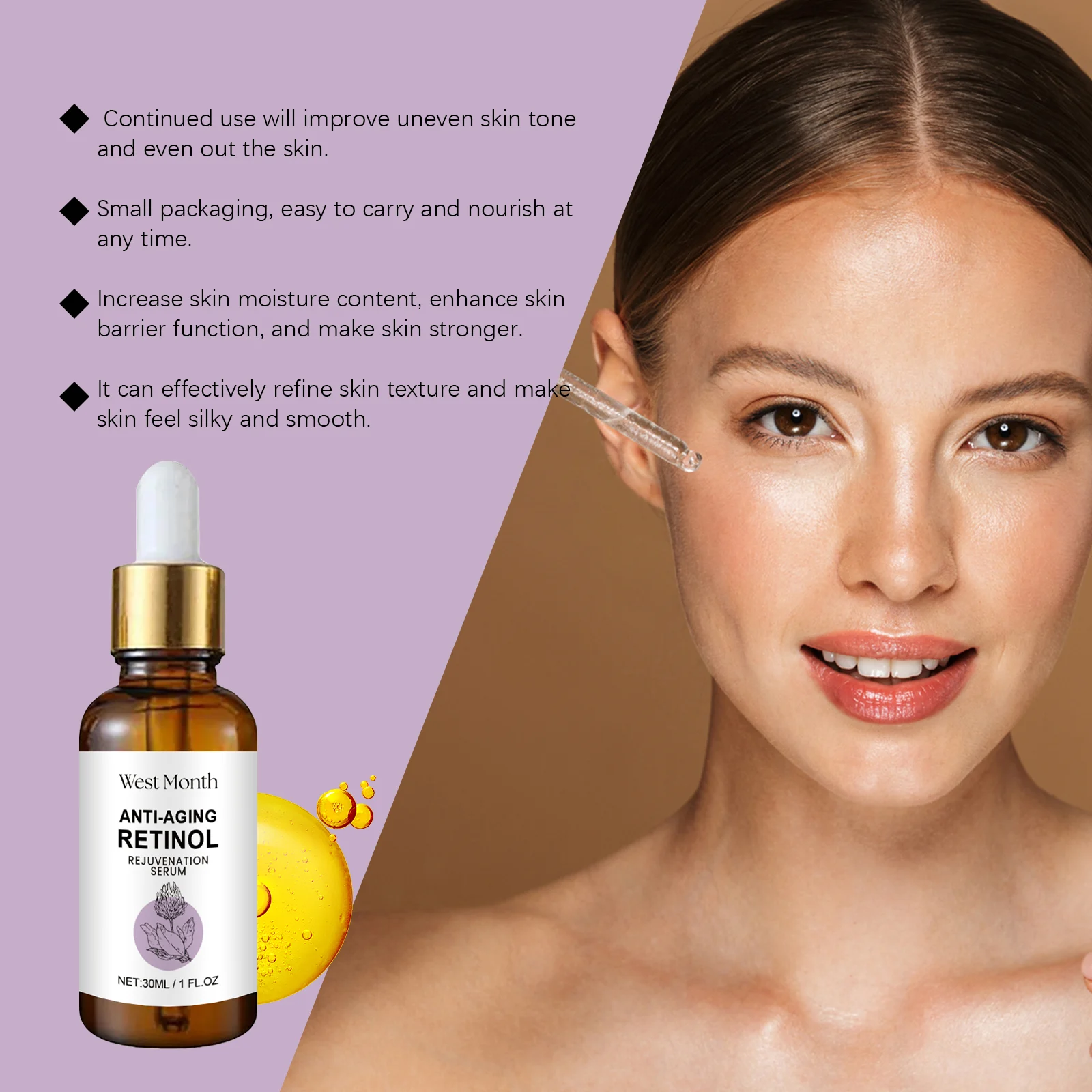 Retinol Eye Serum 30ml for Anti-Aging, Hydration & Firming 6 retinol eye serum 30ml anti aging firming wes zygf44bd desc 6