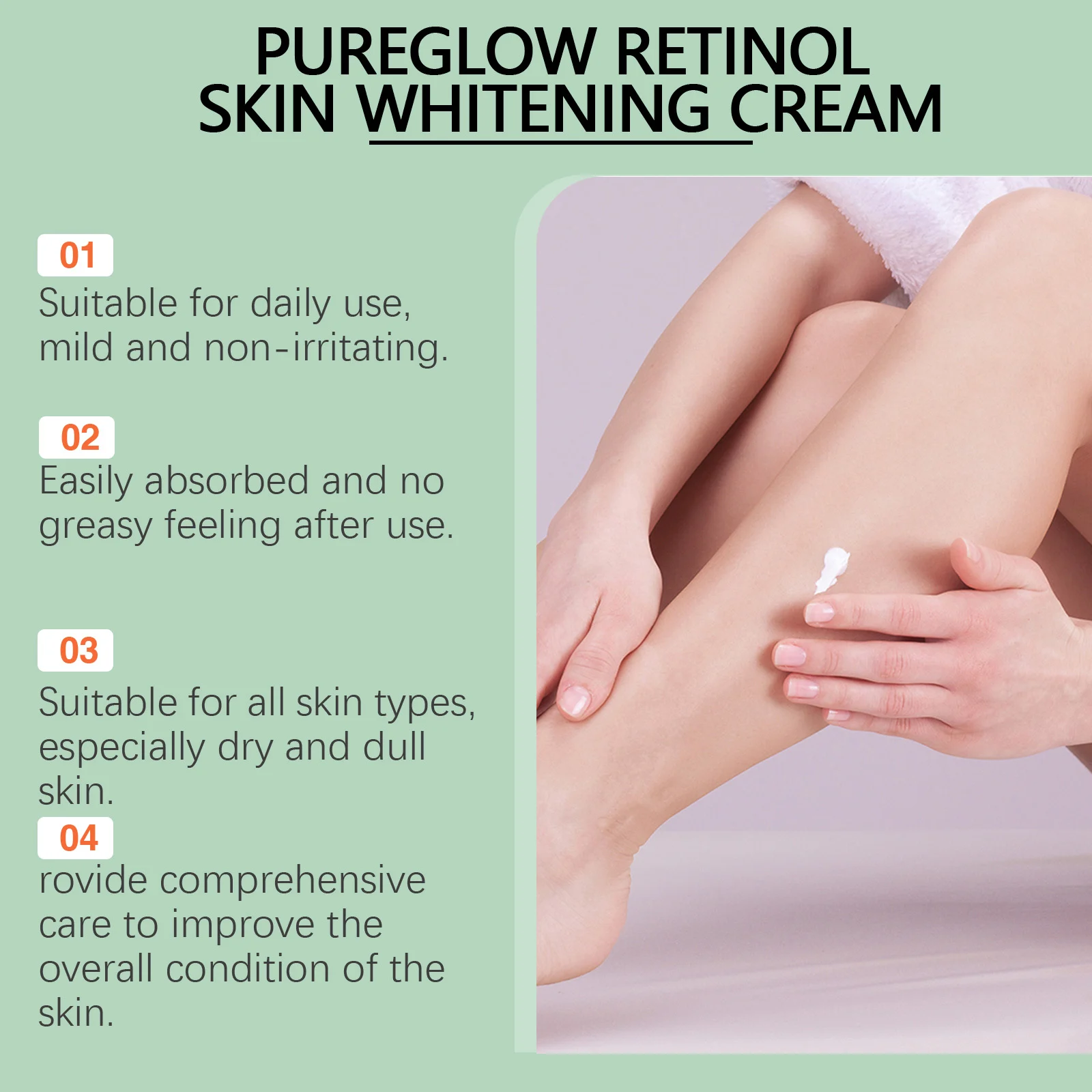 Retinol Skin Brightening Cream 2.5% with Hyaluronic Acid for Dullness & Moisture 50g 5 retinol skin brightening cream 2 5percent hyaluronic acid 50g wes e2rbewf2 desc 5