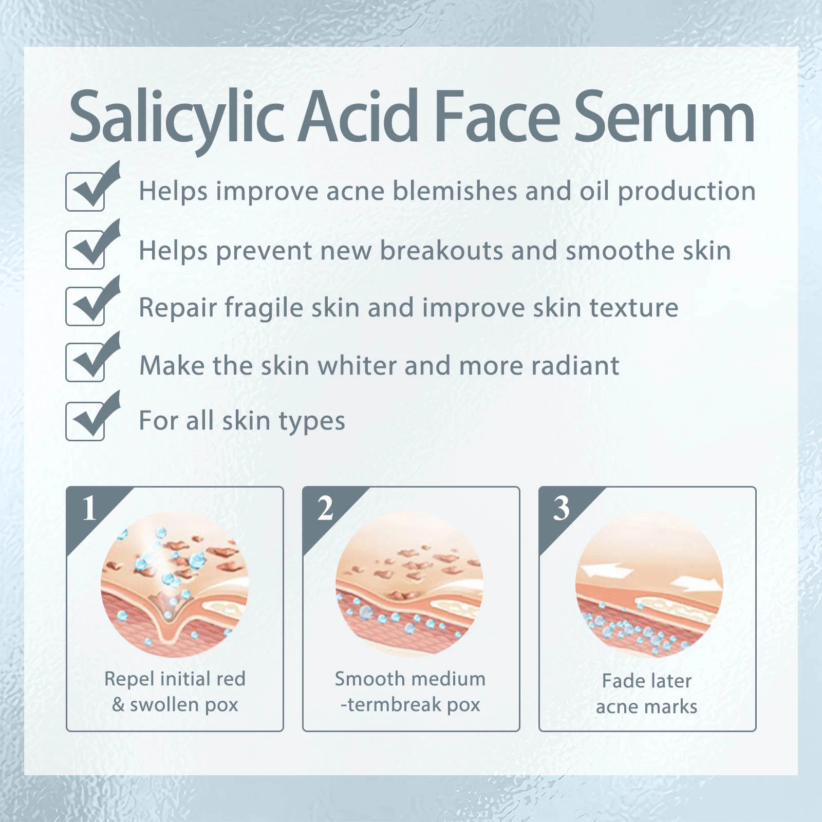 West Month Salicylic Acid Face Serum - Purifying, Pore Minimizing, Acne Treatment for All Skin Types 5 salicylic acid face serum wes wezs8s8h desc 5