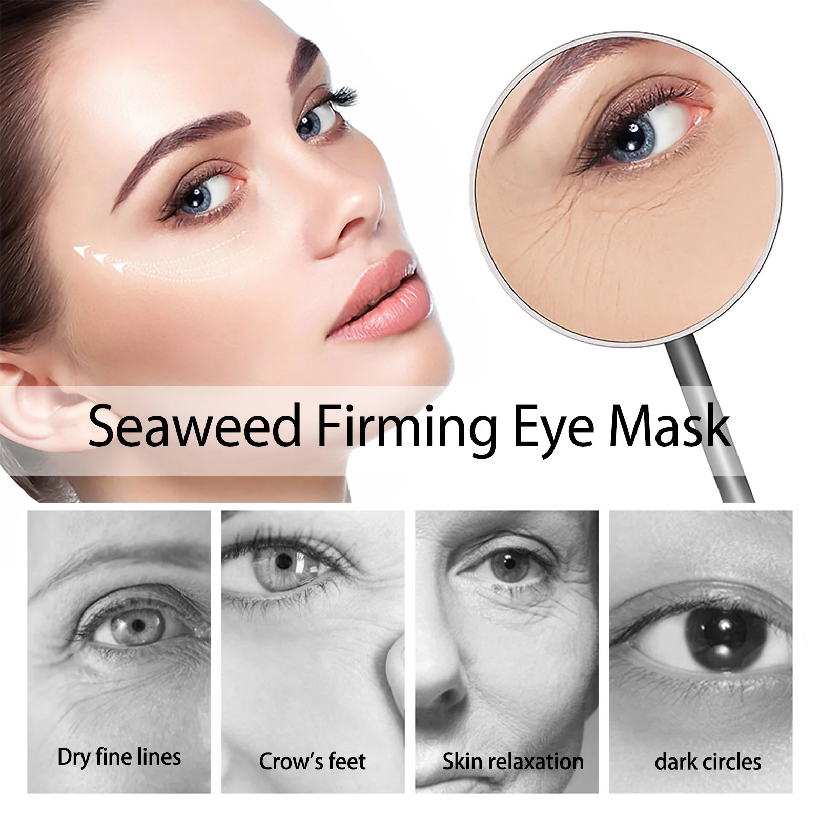 West Month Seaweed Firming Eye Mask for Wrinkles, Dark Circles & Puffy Eyes 6 seaweed firming eye mask wes 7bm2j5h7 desc 6