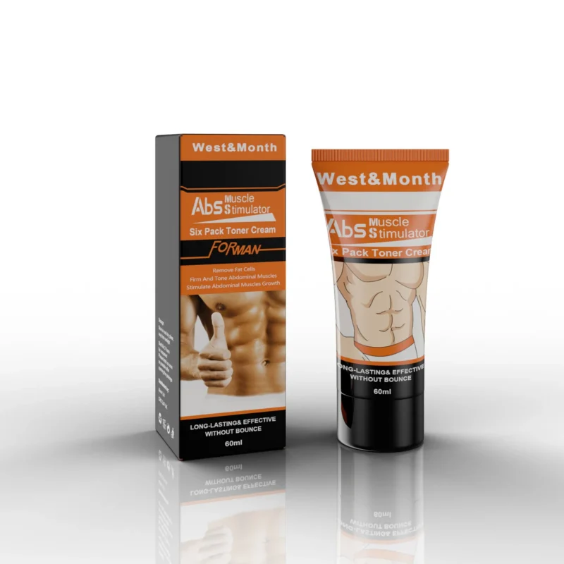 West Month Men's Six Pack Toner Cream - Ab Stimulator for Fat Loss & Muscle Sculpting