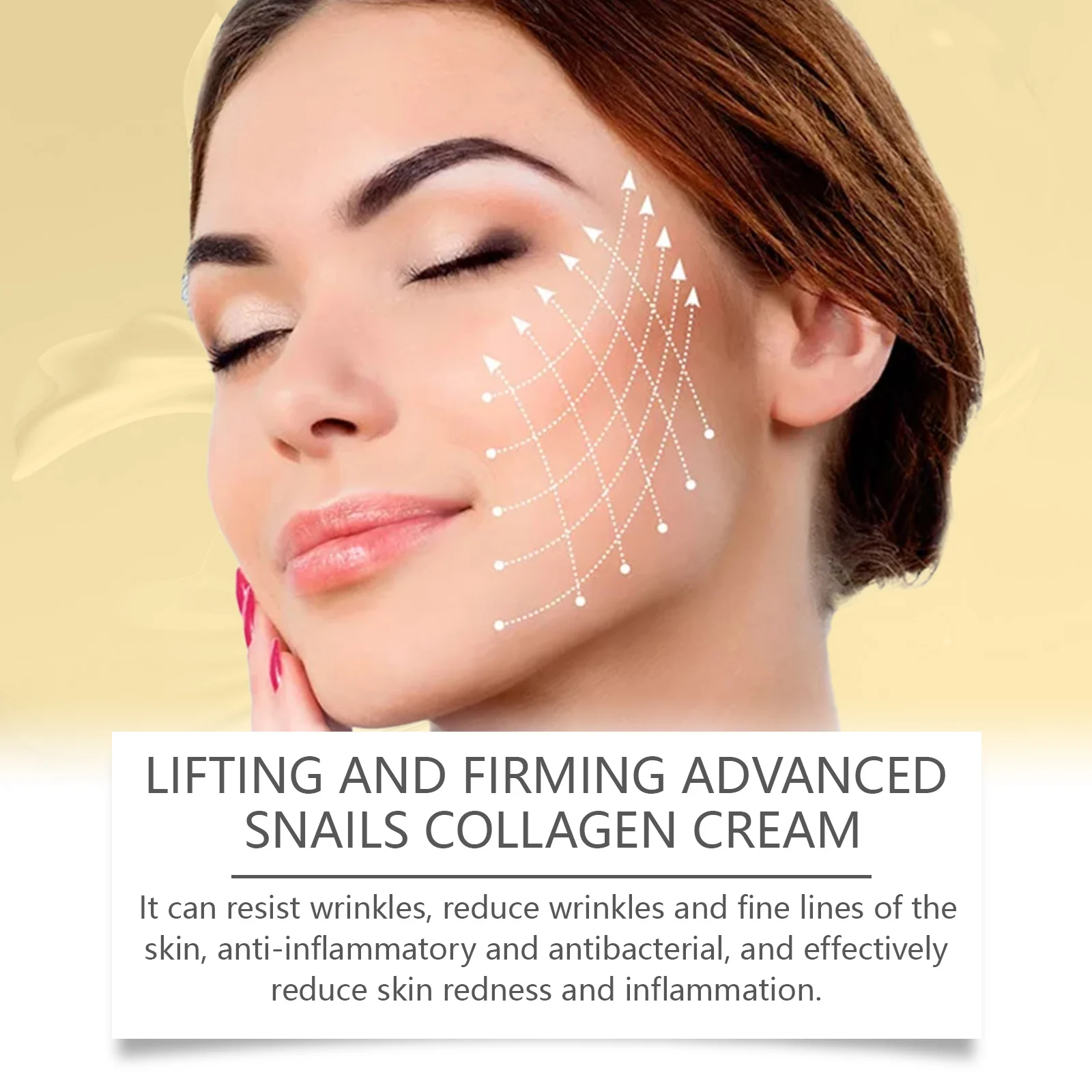 West Month Snail Collagen Firming Cream for Wrinkles, Moisturizing & Brightening 8 snail collagen firming cream wes eck9y3rq desc 8