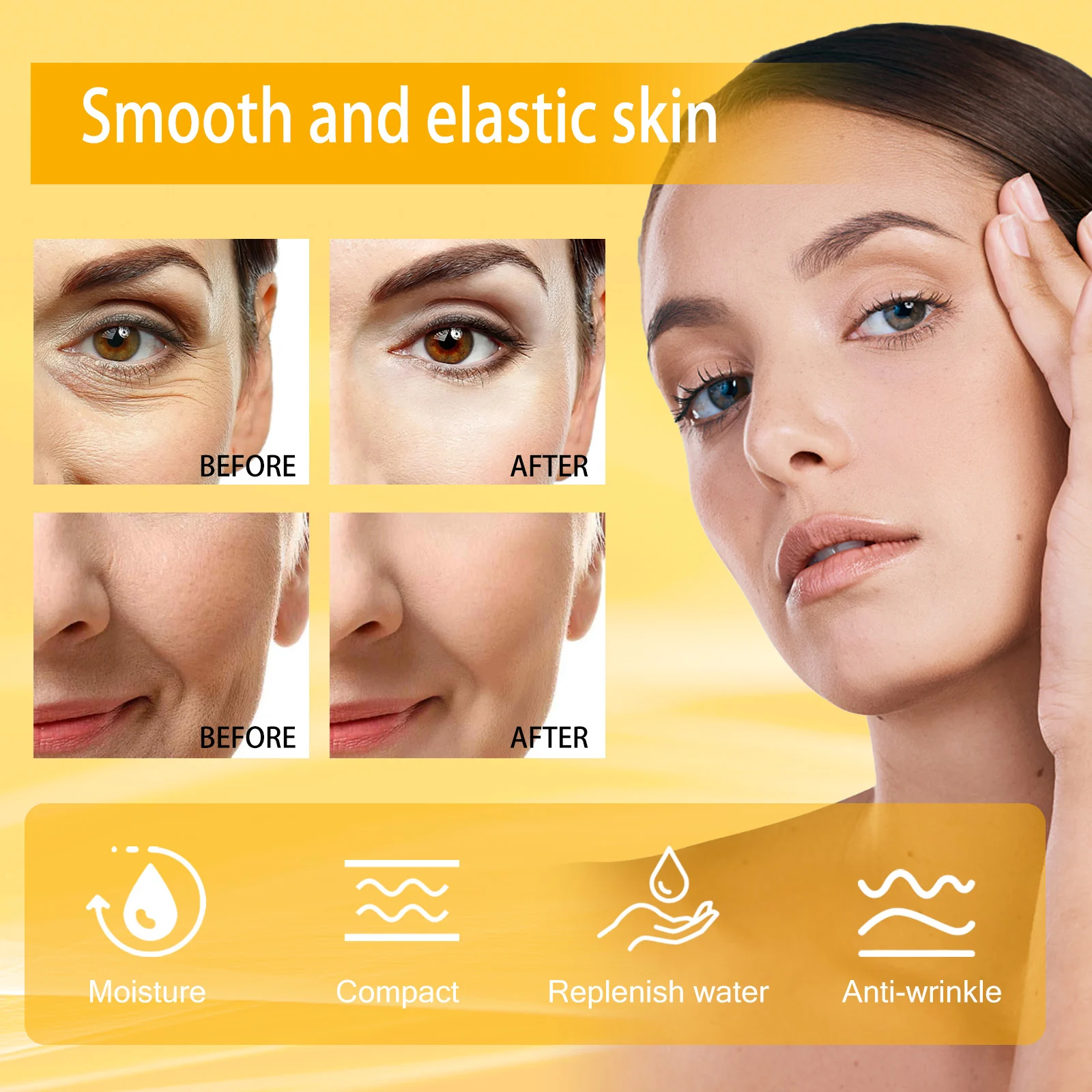 West Month Snake Venom Peptide Serum Anti-Wrinkle Firming Hydrating Facial Treatment 8 snake venom peptide serum wes fa9wgwpb desc 8