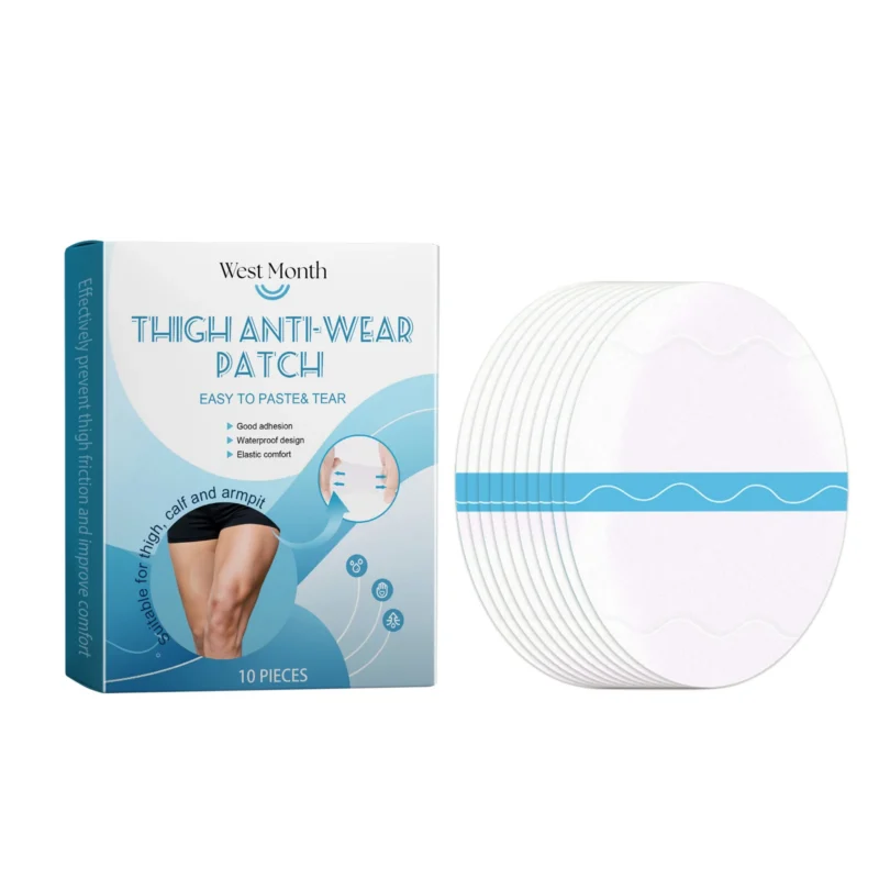 Invisible Thigh Anti-Chafing Patches for Friction Protection During Running or Sedentary Activities