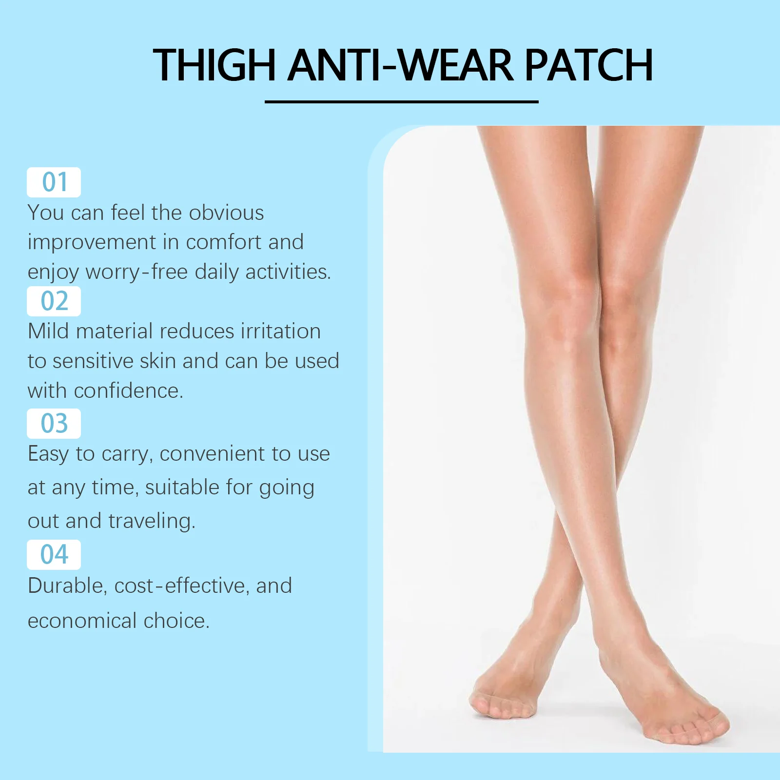 Thigh Anti-Chafing Patch Invisible Breathable Elastic Friction Protection 5 thigh anti chafing patch invisible breathable elastic wes r8w6rgk2 desc 5