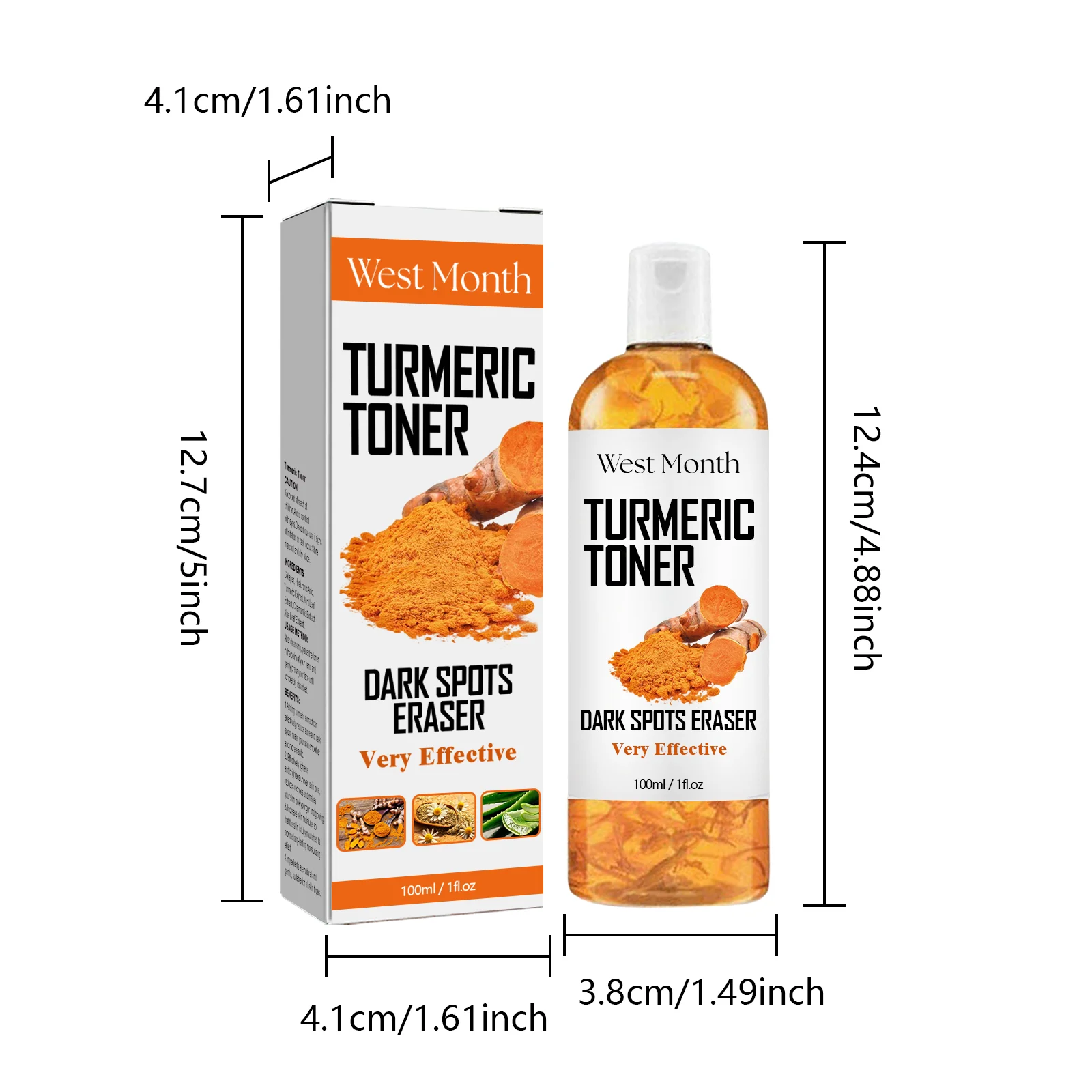 West Month Turmeric Toner for Dark Spots, Hydrating Facial Toner for Glowing Skin 1 turmeric dark spot toner wes j5jfmp5v desc 1