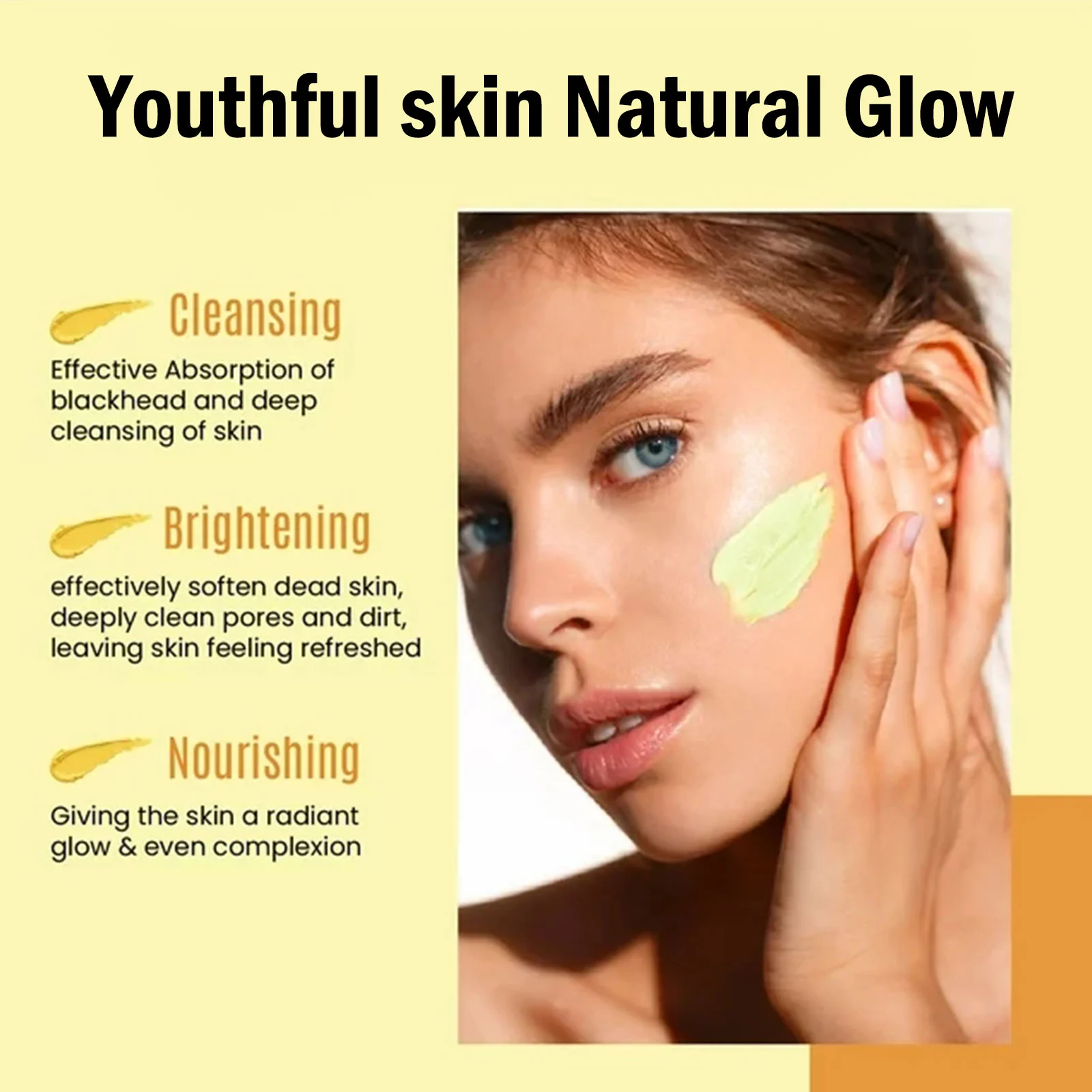 West Month Turmeric & Vitamin C Clay Mask Stick for Deep Cleansing, Brightening, Pore Minimizing 4 turmeric vitamin c clay mask stick wes 26uvhmp5 desc 4