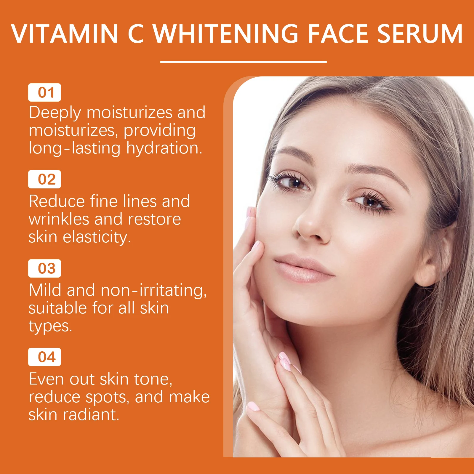 Vitamin C Face Serum Hydrating Brightening Anti-Aging Skin Care 30ml 5 vitamin c face serum hydrating brightening anti aging 30ml wes 8pez4fbf desc 5