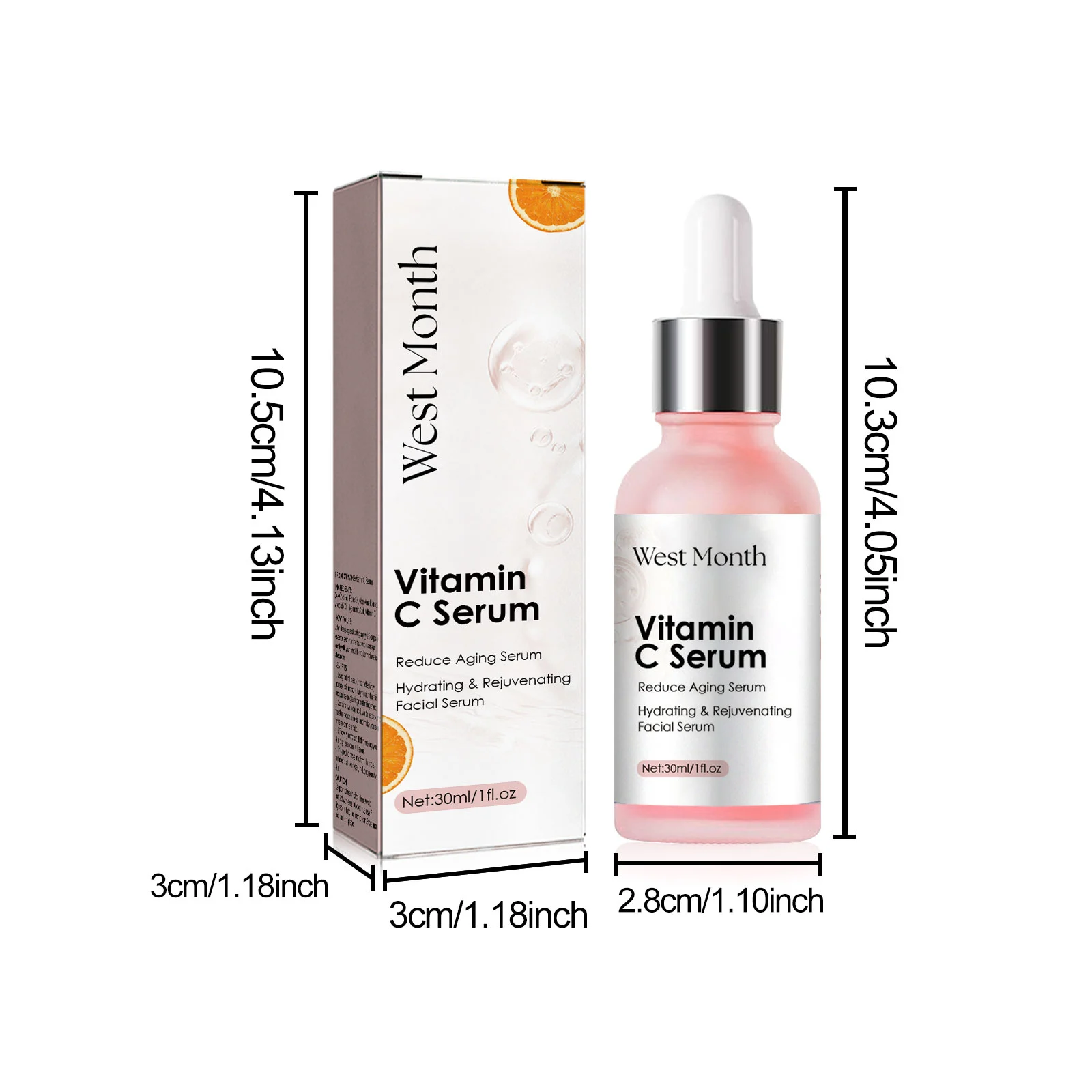 West Month Vitamin C Serum for Face, Hydrating, Brightening, Anti-Aging, 30ml 1 vitamin c facial serum wes 7cpza6s7 desc 1
