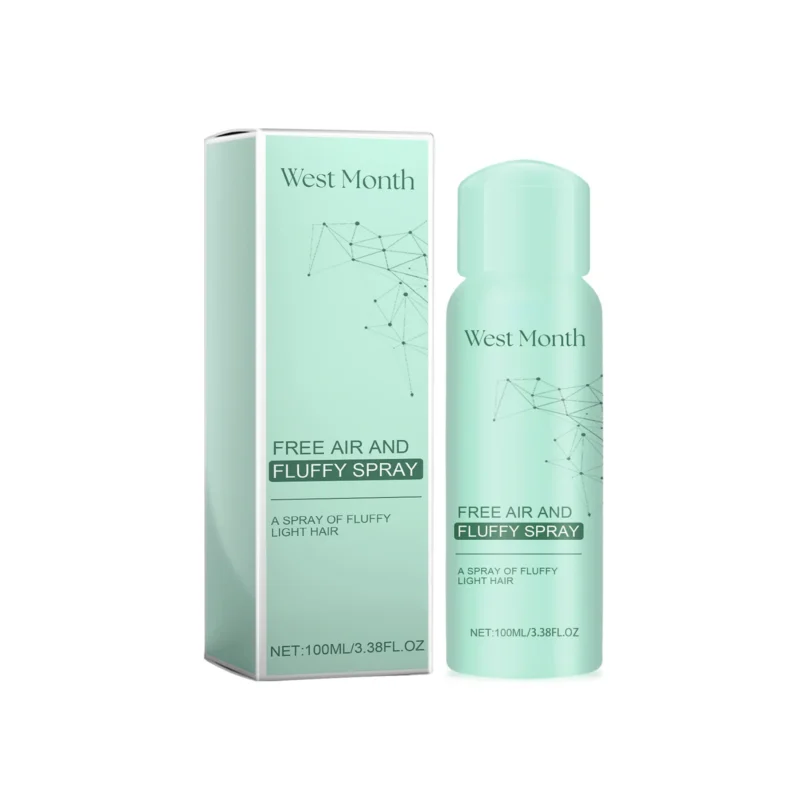West Month Volumizing Hair Spray 100ml for quick volume, long-lasting style, and oil control, perfect for daily use.